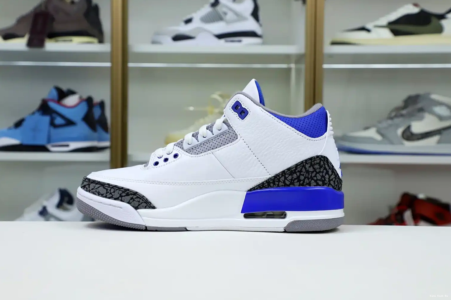 AIR BLUE' RETRO 3 JORDAN 'RACER Kimikick 0723